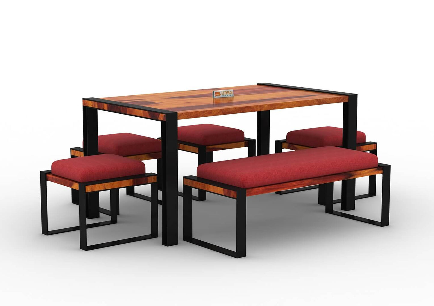 Milate-6-Seater-Dining-Set-With-Bench-Black-Honey-Red_3