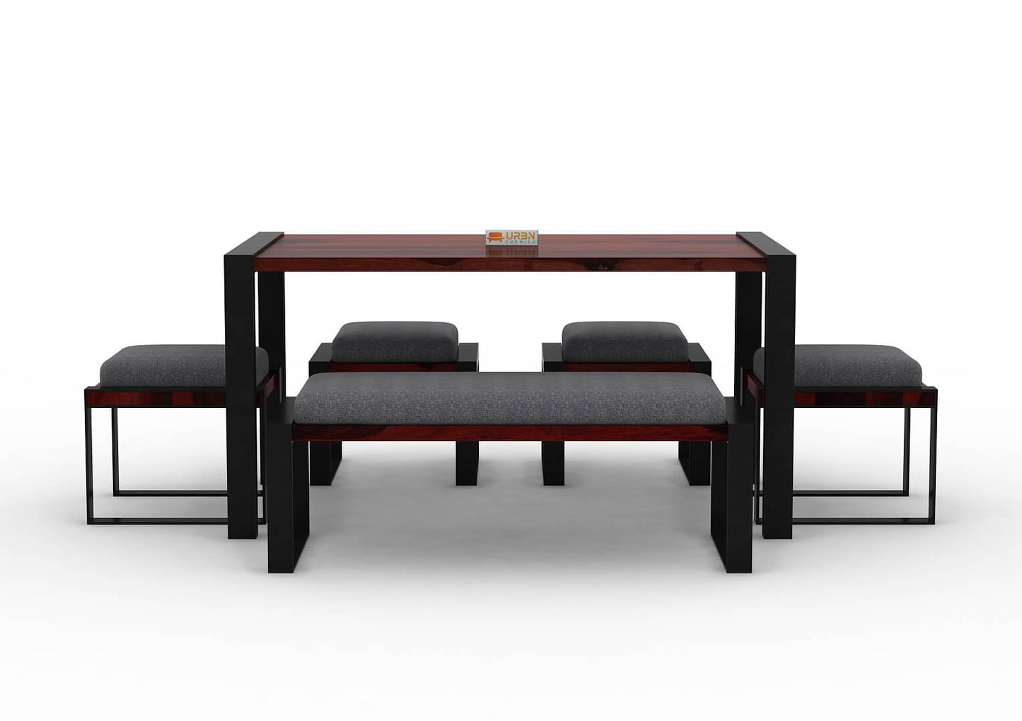 Milate-6-Seater-Dining-Set-With-Bench-Black-Mahogany-Gray_2