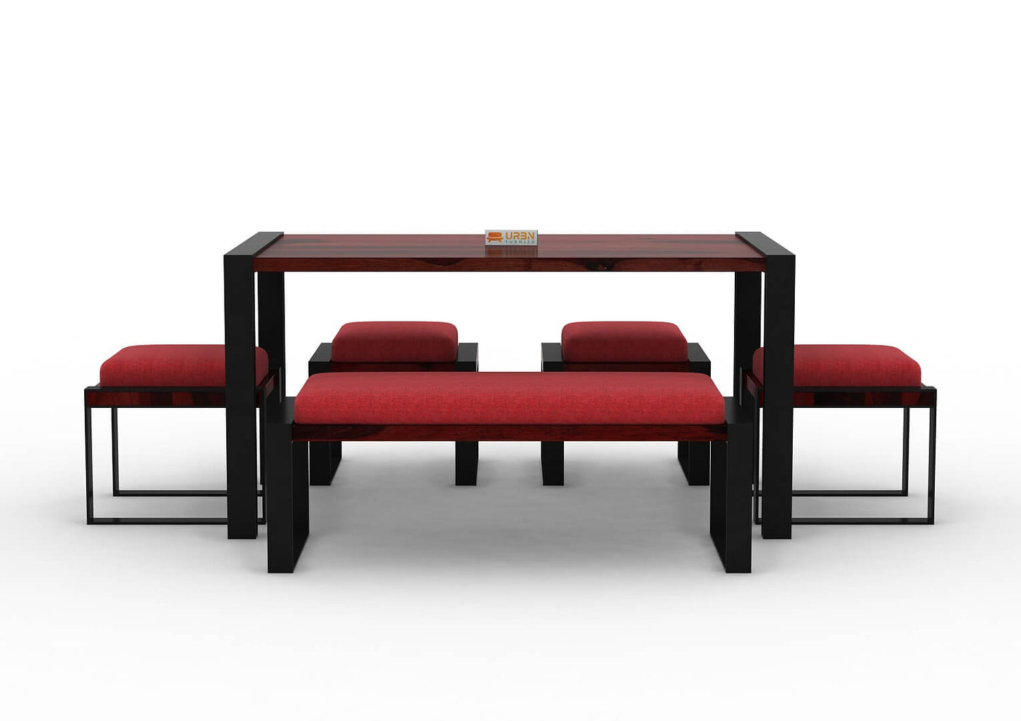 Milate-6-Seater-Dining-Set-With-Bench-Black-Mahogany-Red_2