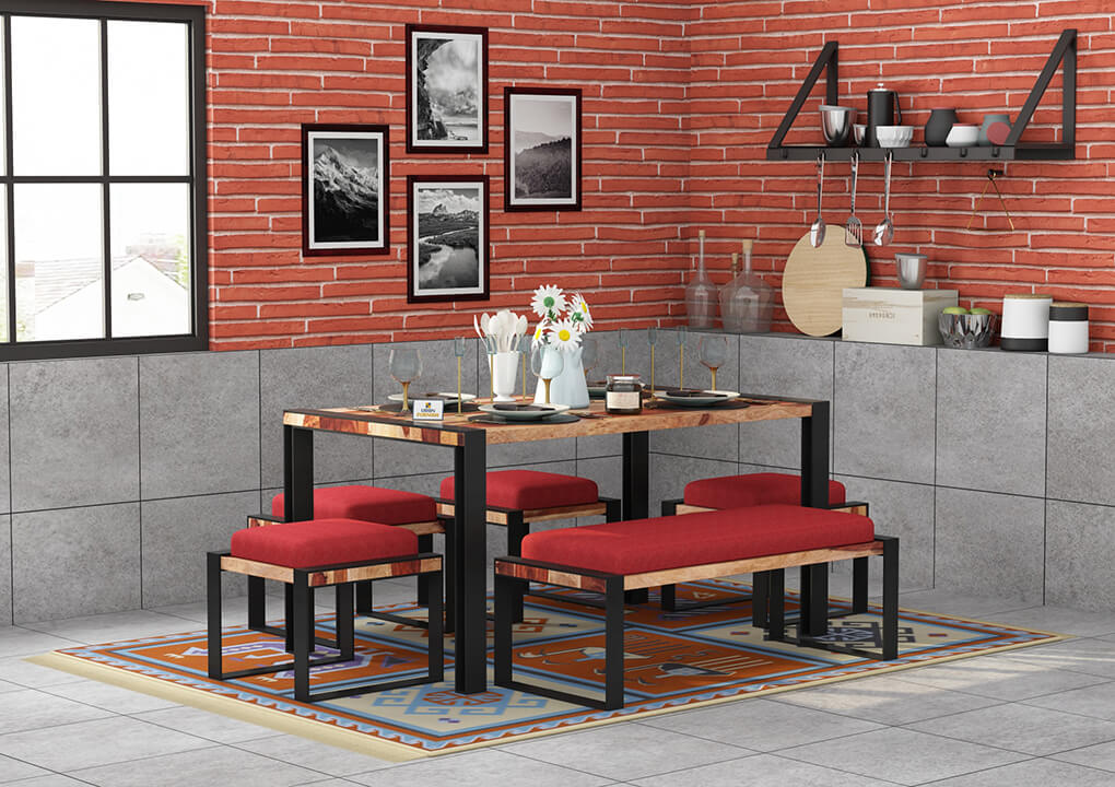 Milate-6-Seater-Dining-Set-With-Bench-Black-Natural-Red_1