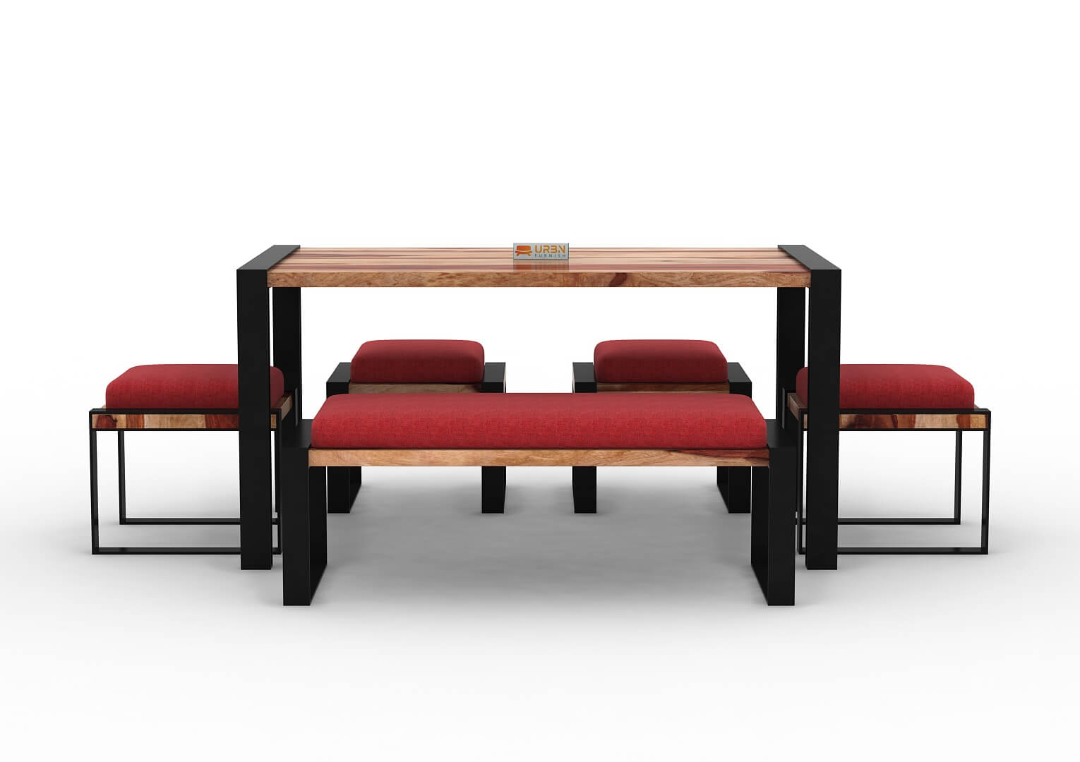 Milate-6-Seater-Dining-Set-With-Bench-Black-Natural-Red_2