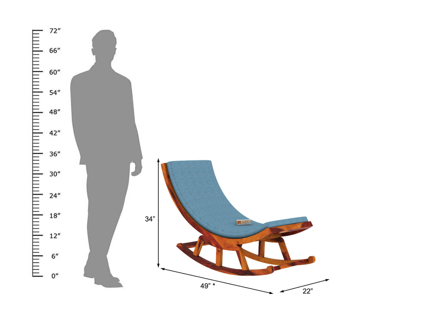 Modern Design Rocking Chair - Urbnfurnish