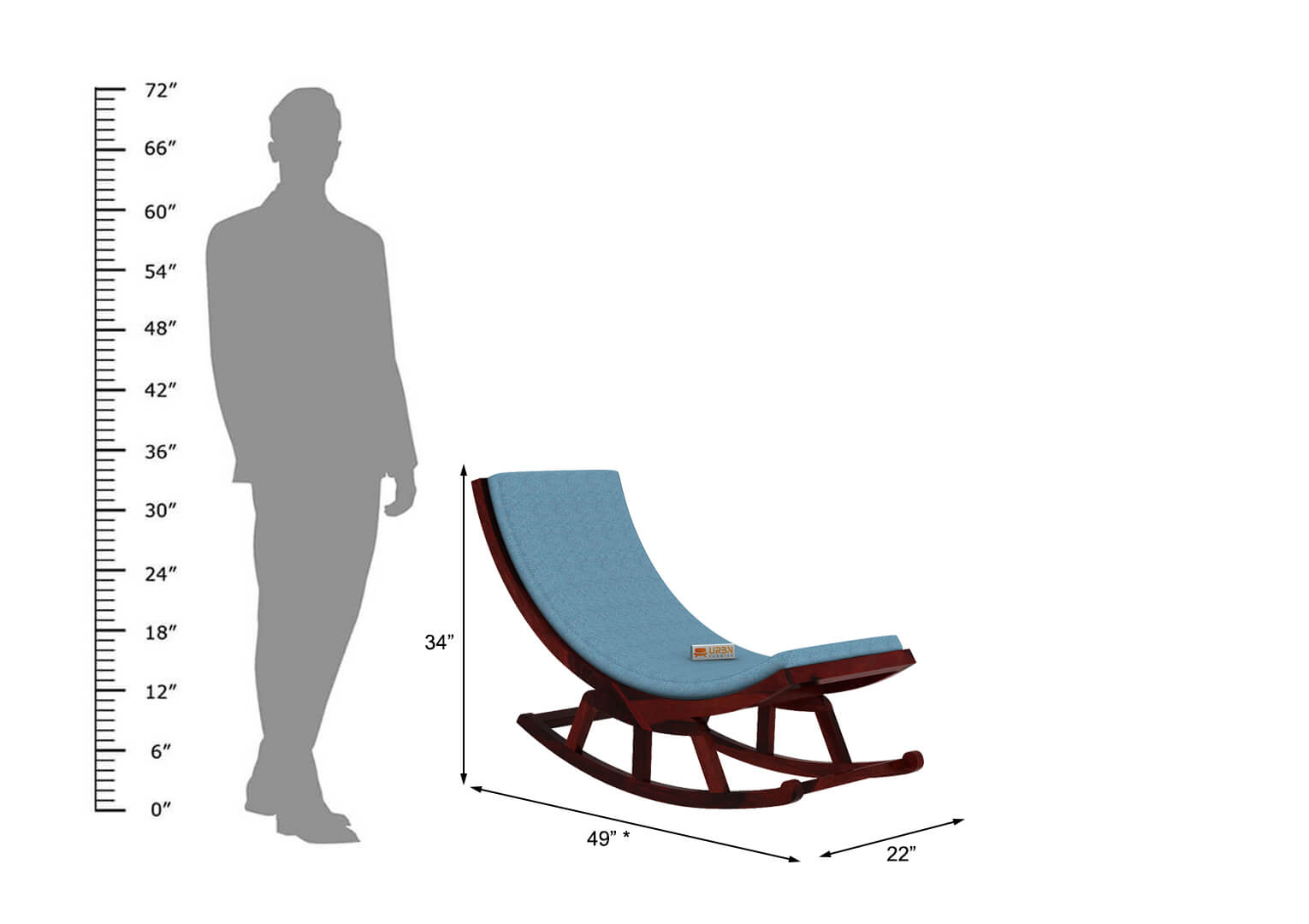 Modern Design Rocking Chair - Urbnfurnish