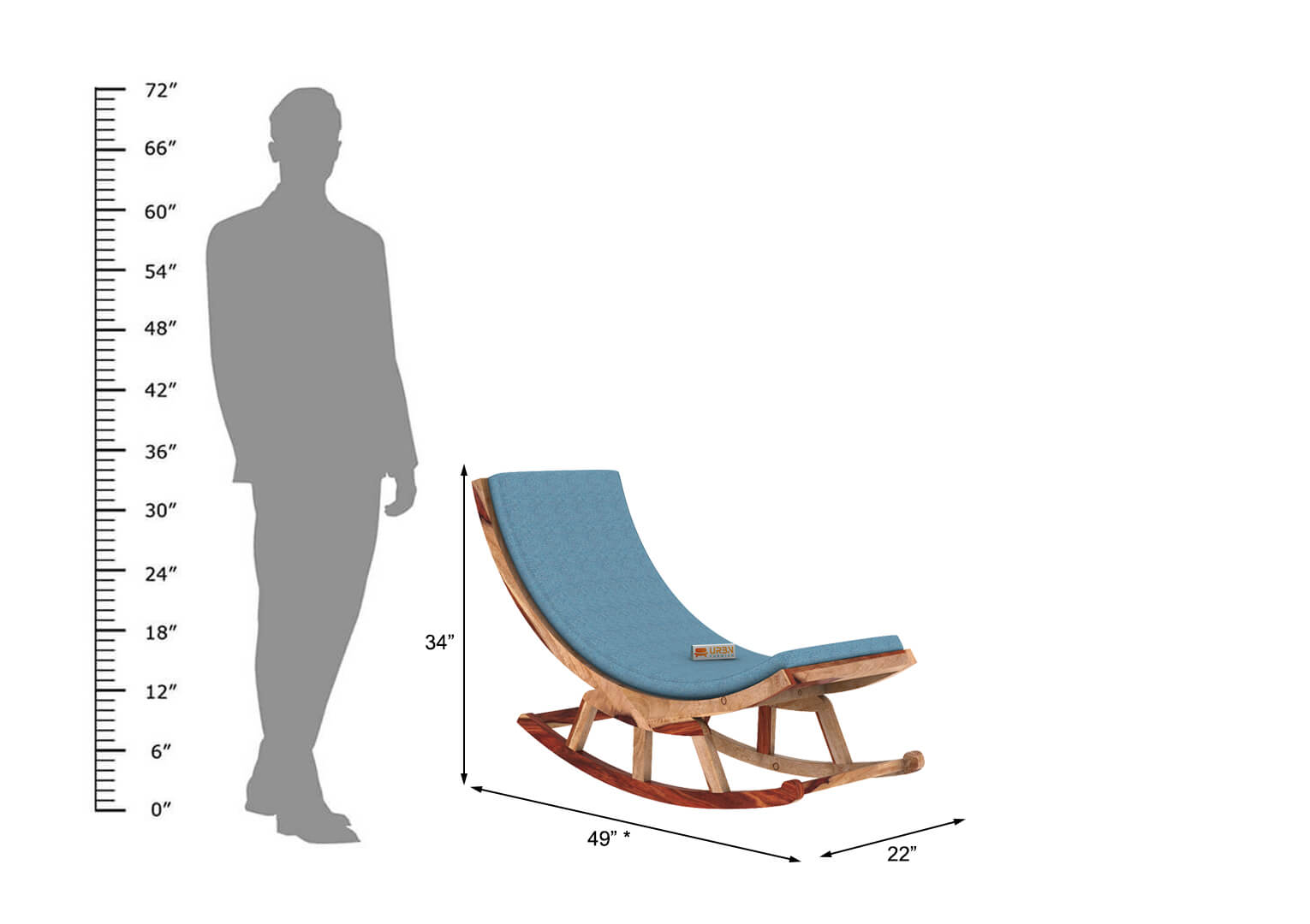 Modern Design Rocking Chair - Urbnfurnish