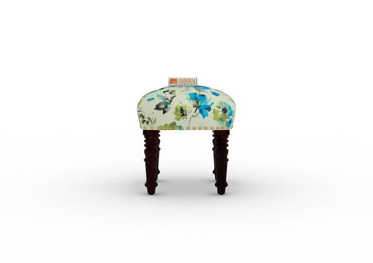 Mudrank Stool (Printed Fabric) - Urbnfurnish