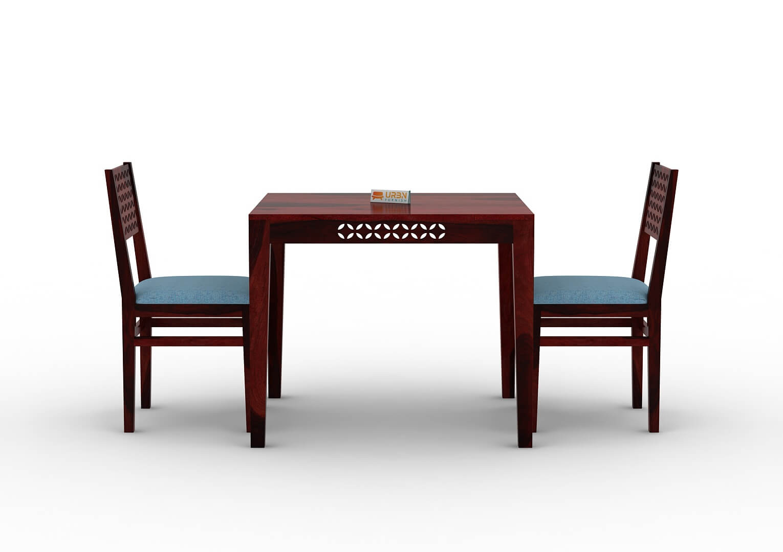 Muse-2-Seater-Dining-Set-Cushioned-Mahogany-Blue_2