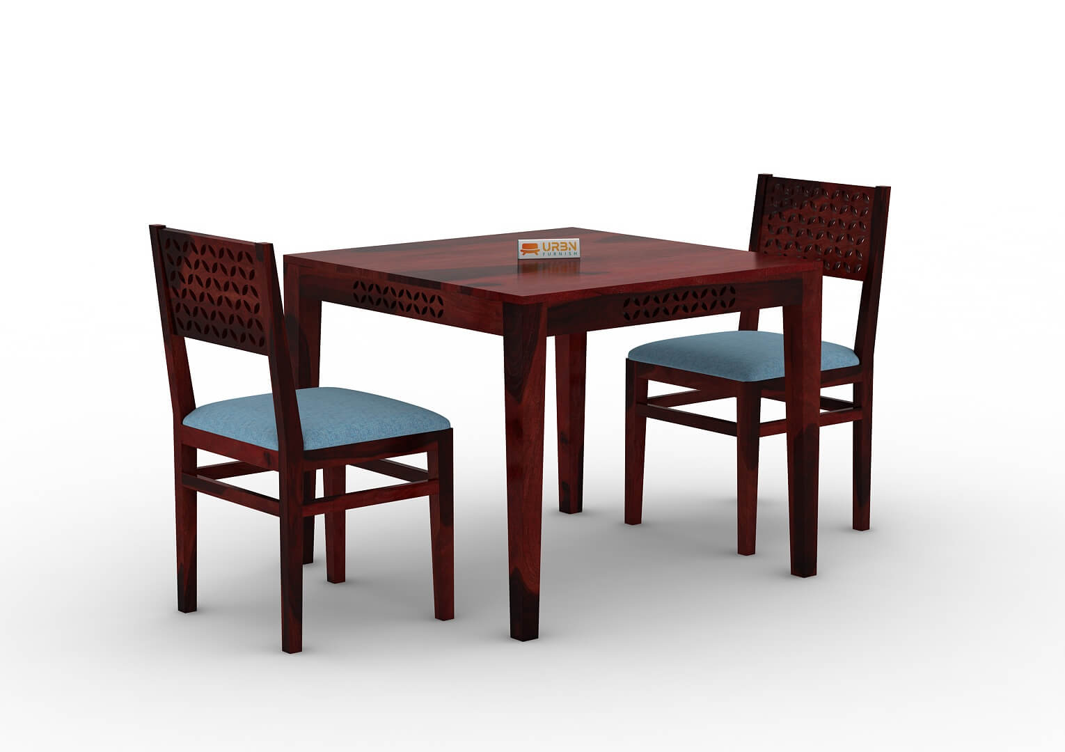 Muse-2-Seater-Dining-Set-Cushioned-Mahogany-Blue_3