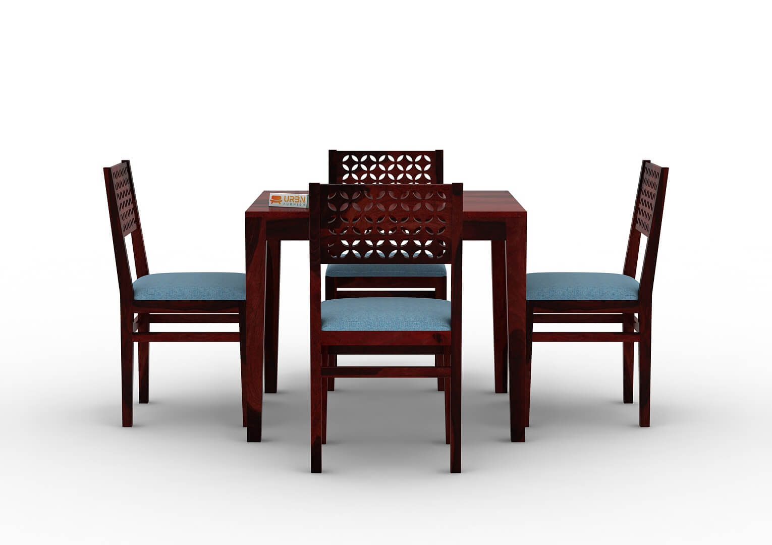 Muse-4-Seater-Dining-Set-Cushioned-Mahogany-Blue_2