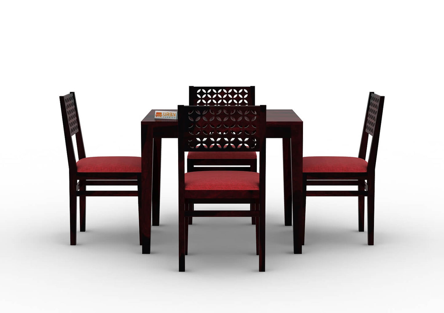 Muse-4-Seater-Dining-Set-Cushioned-Walnut-Red_2