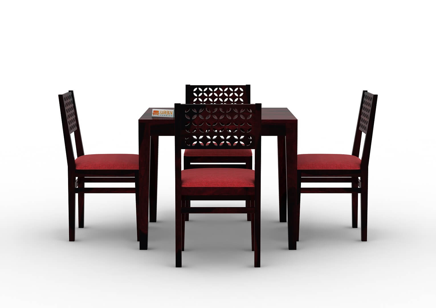Muse-4-Seater-Dining-Set-Cushioned-Walnut-Red_2