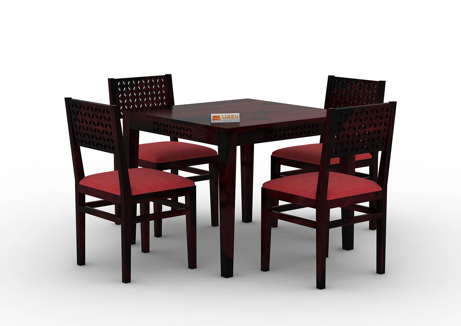 Muse-4-Seater-Dining-Set-Cushioned-Walnut-Red_3