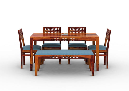 Muse-6-Seater-Dining-Set-With-Bench-Cushioned-Honey-Blue_2