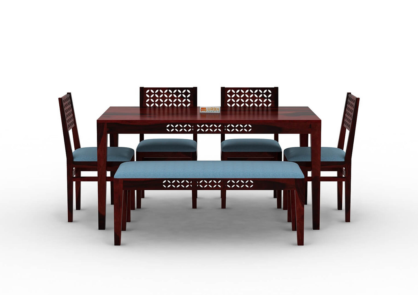 Muse-6-Seater-Dining-Set-With-Bench-Cushioned-Mahogany-Blue_2