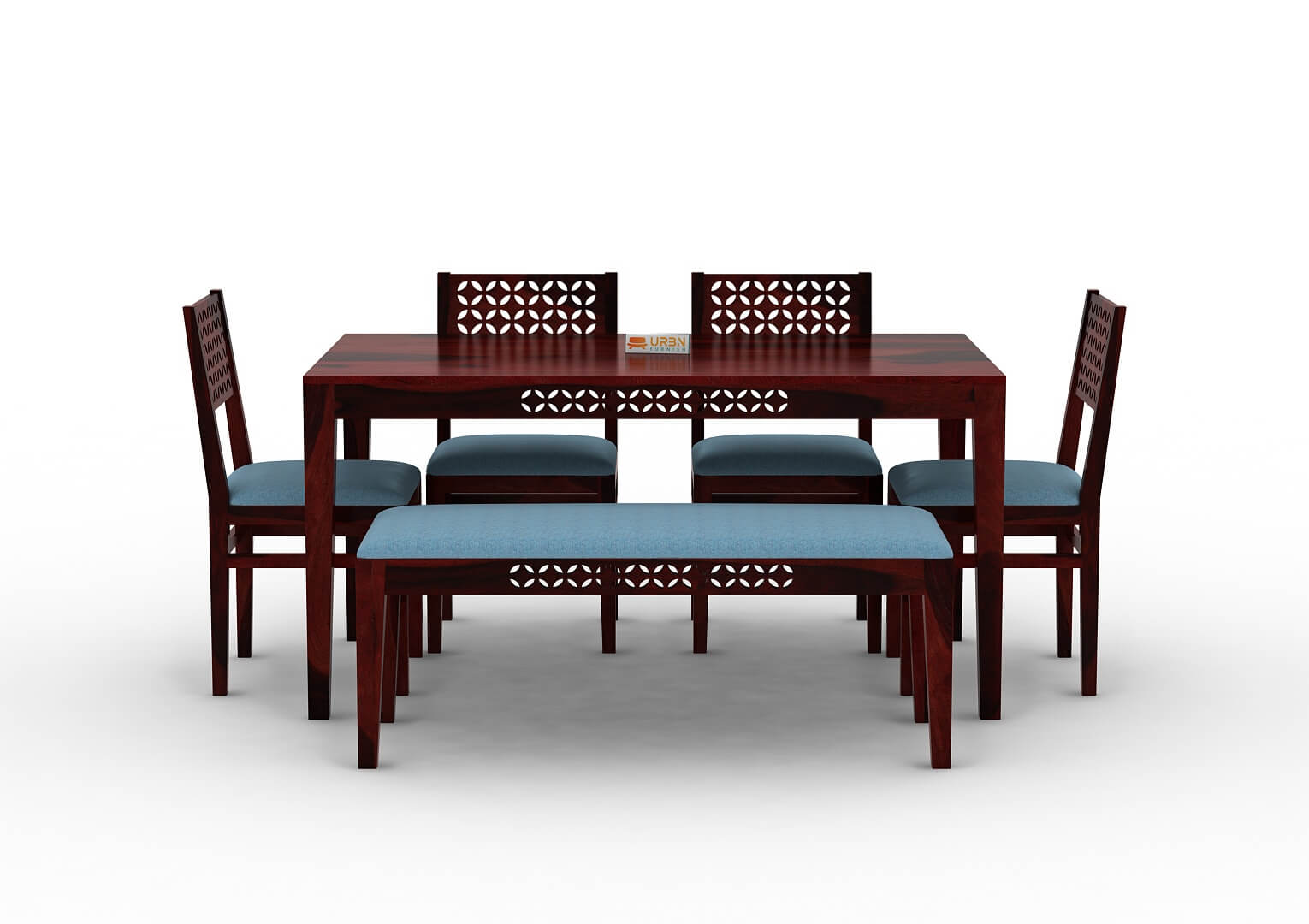 Muse-6-Seater-Dining-Set-With-Bench-Cushioned-Mahogany-Blue_2