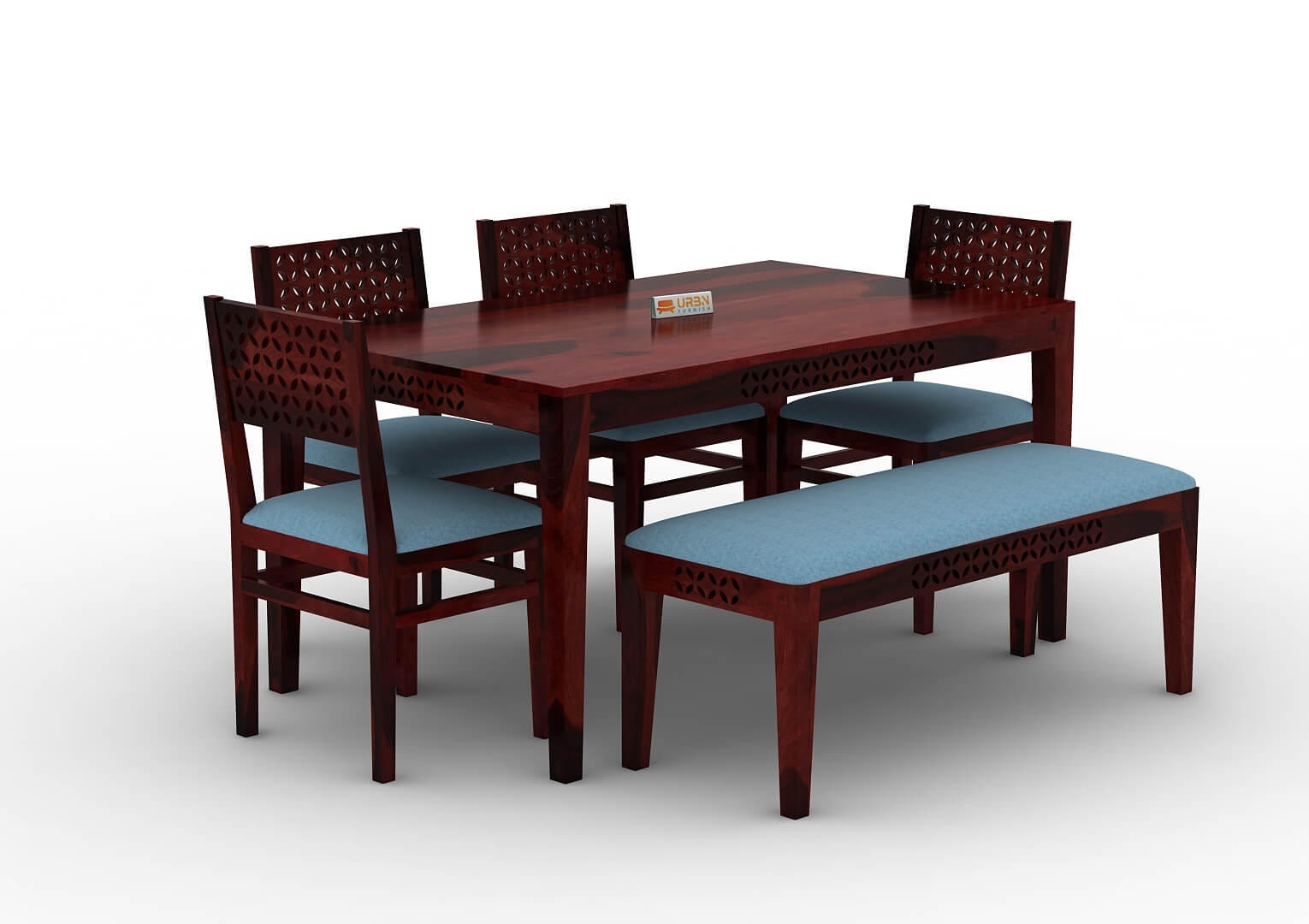 Muse-6-Seater-Dining-Set-With-Bench-Cushioned-Mahogany-Blue_3
