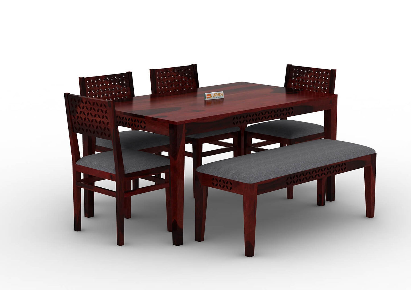 Muse-6-Seater-Dining-Set-With-Bench-Cushioned-Mahogany-Gray_3