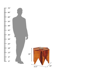 Navinsh Wooden Stool - Urbnfurnish