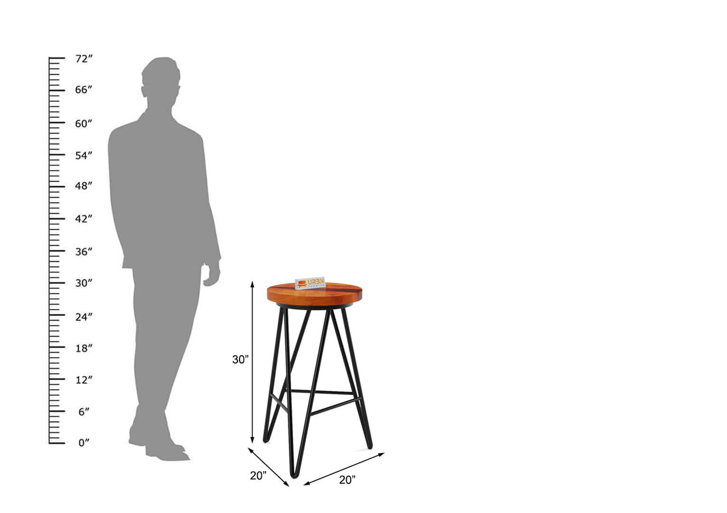 Ornate-Bar-Stool-Black-Honey_4