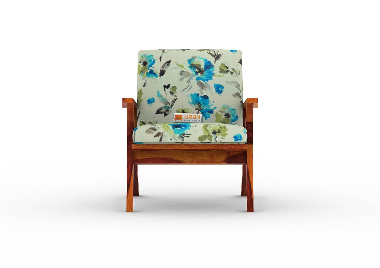 Assale Lounge Chair (Printed Fabric) - Urbnfurnish