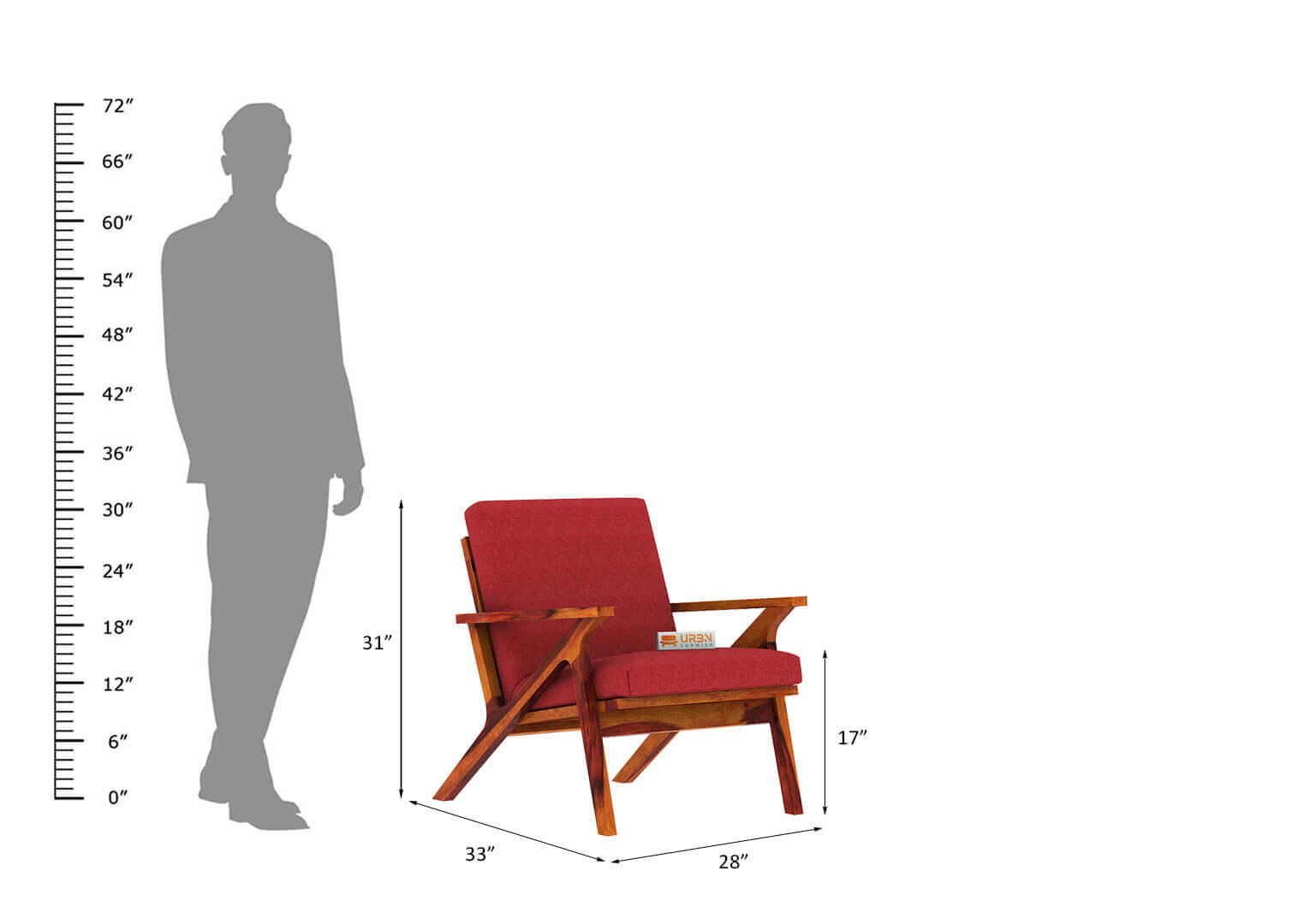Oueme Arm Chair - Urbnfurnish