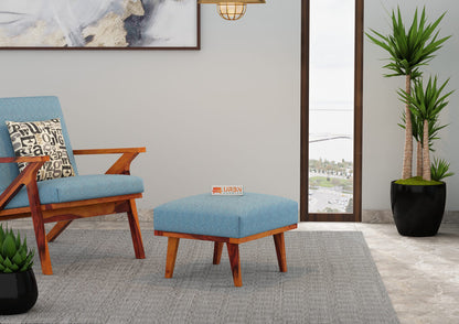 Oueme Lounge Chair With Stool - Urbnfurnish