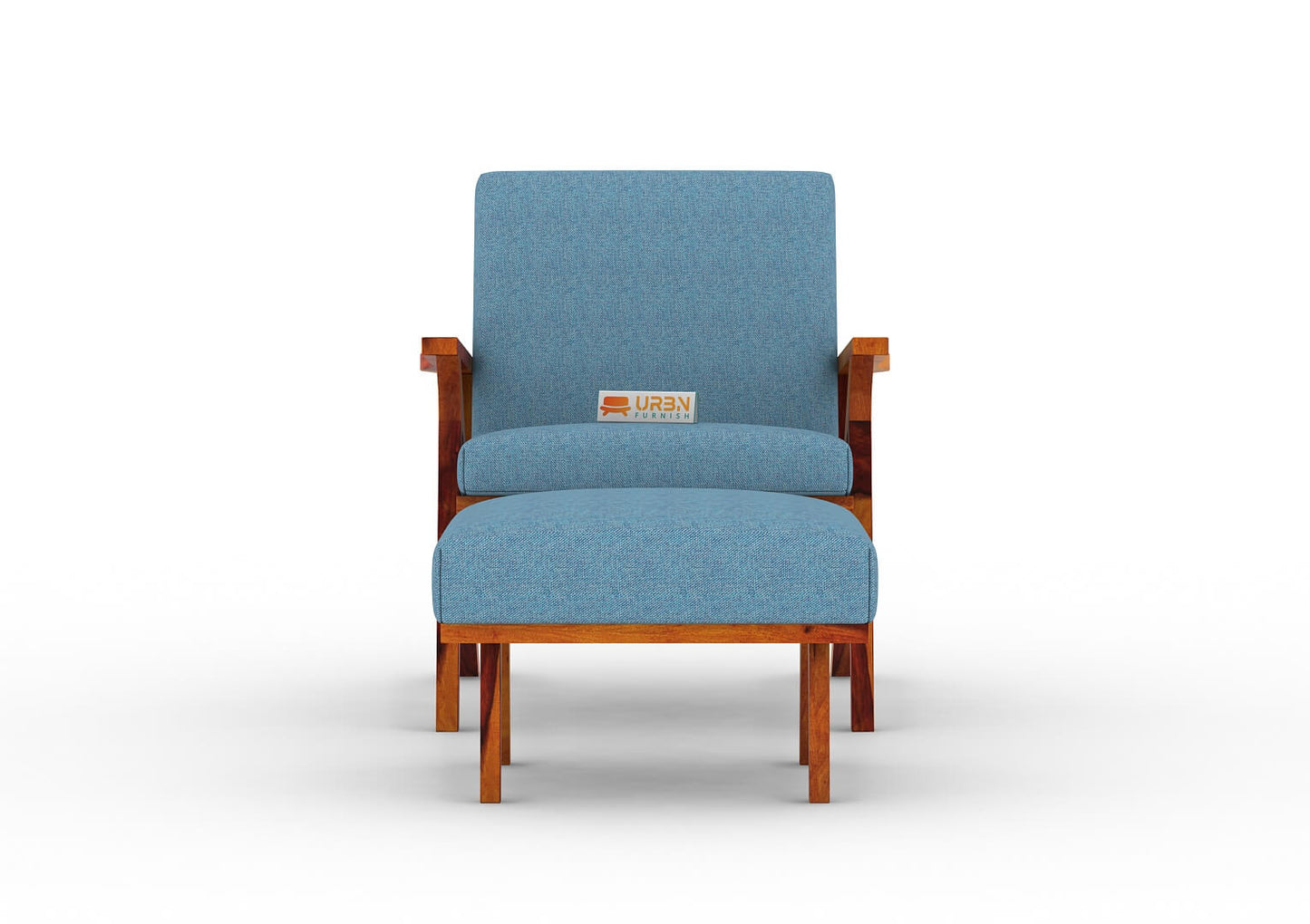 Oueme Arm Chair With Stool - Urbnfurnish