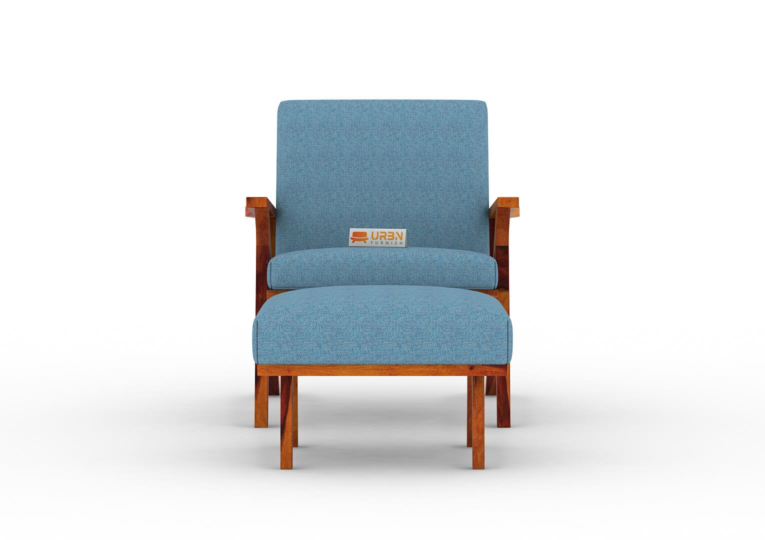 Oueme Arm Chair With Stool - Urbnfurnish