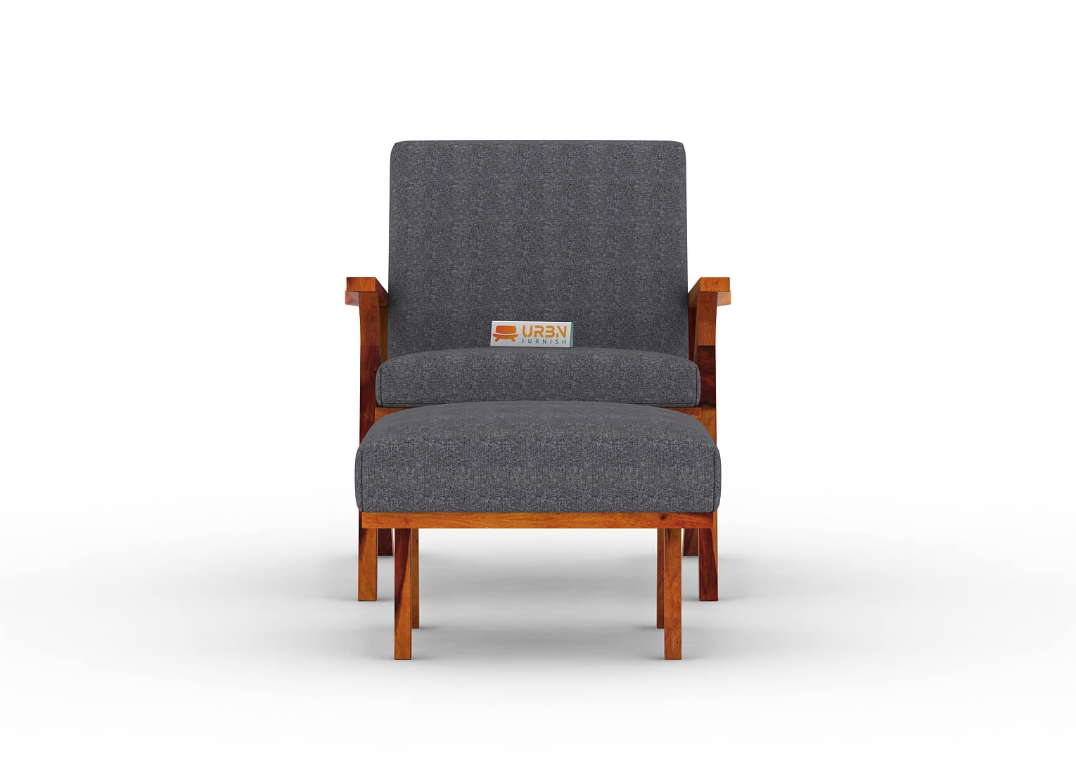 Oueme Lounge Chair With Stool - Urbnfurnish