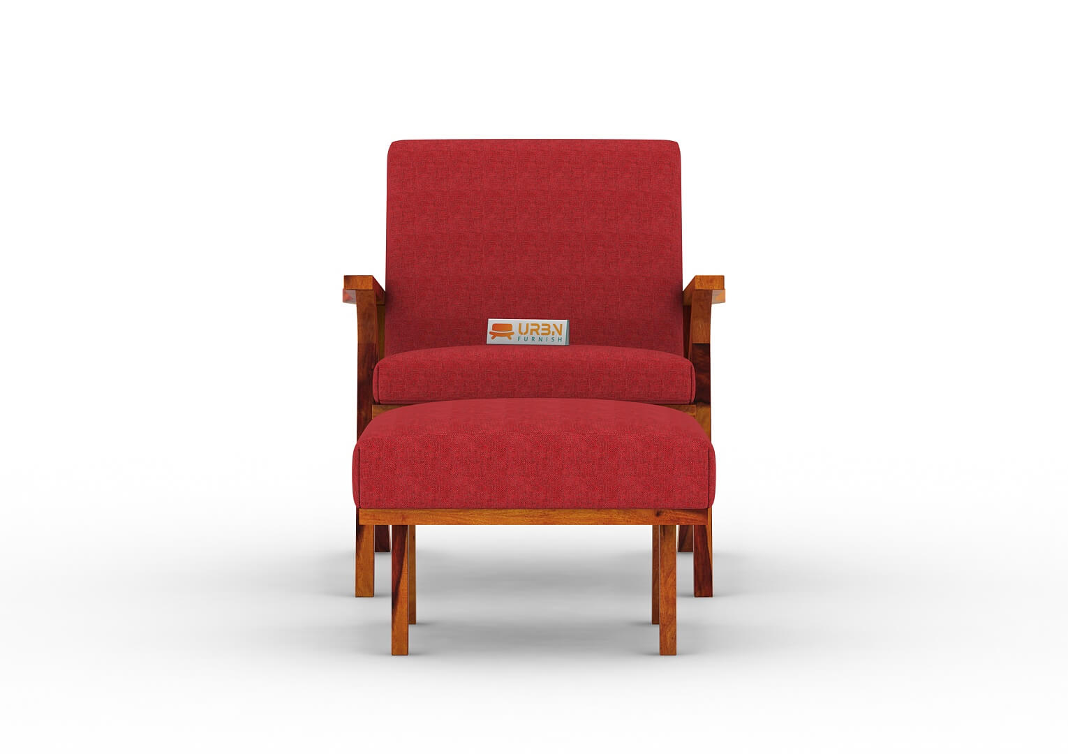 Oueme Arm Chair With Stool - Urbnfurnish
