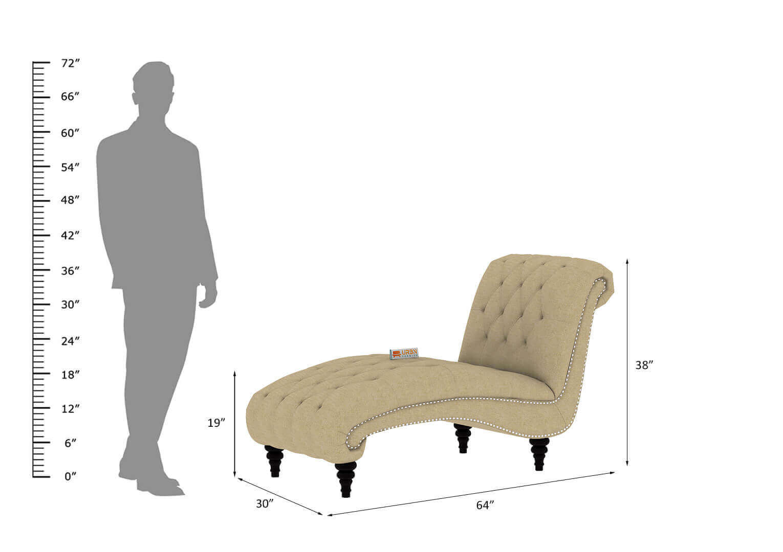 Ovine Chaise Lounge - Urbnfurnish