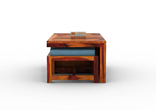 Paladin CoffeeTable Set  With Two Stools - Urbnfurnish