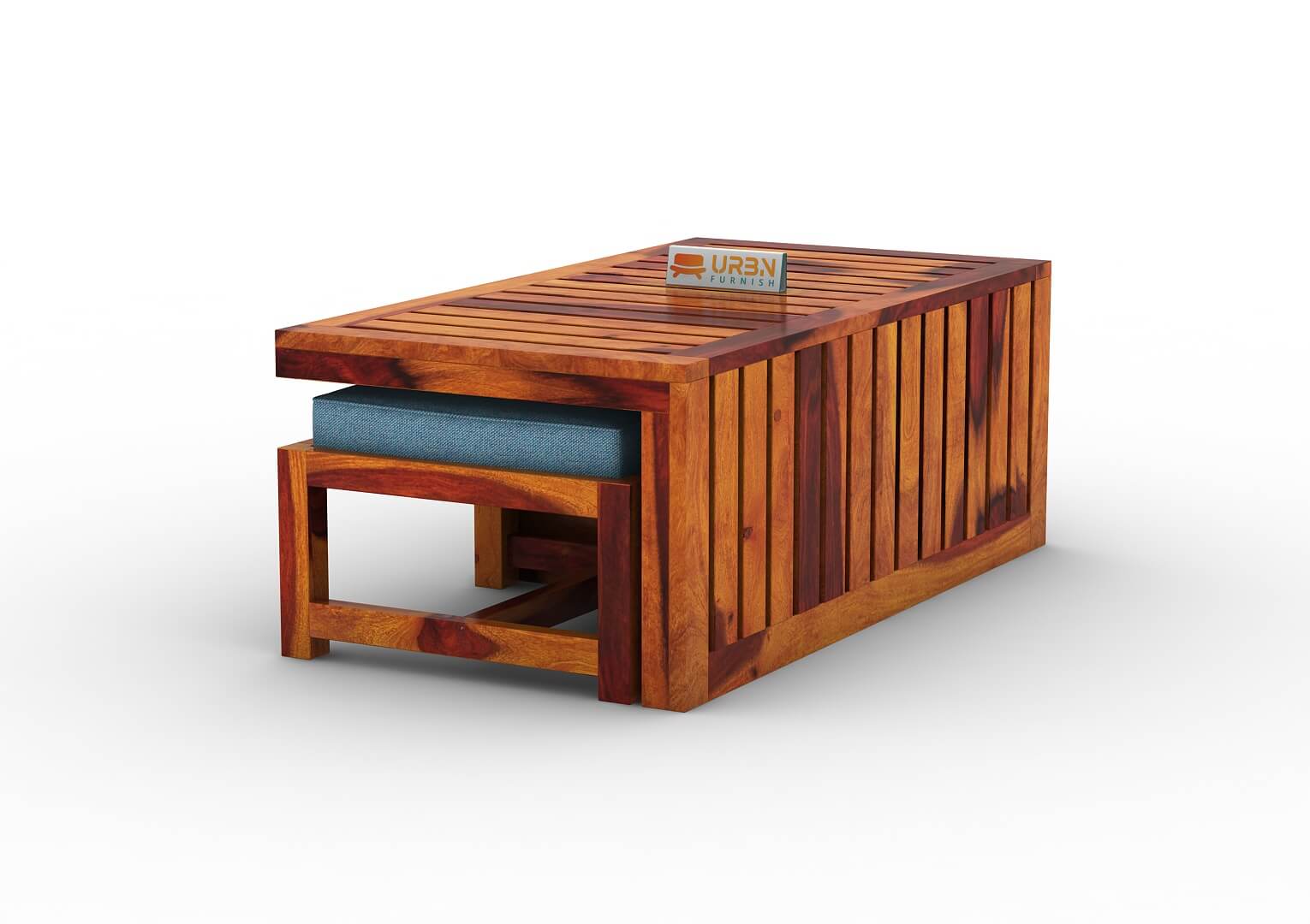 Paladin CoffeeTable Set  With Two Stools - Urbnfurnish
