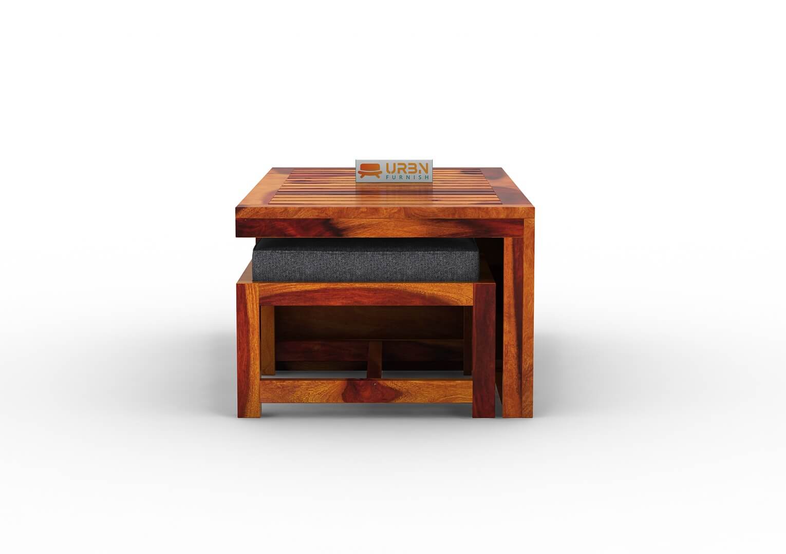 Paladin CoffeeTable Set  With Two Stools - Urbnfurnish