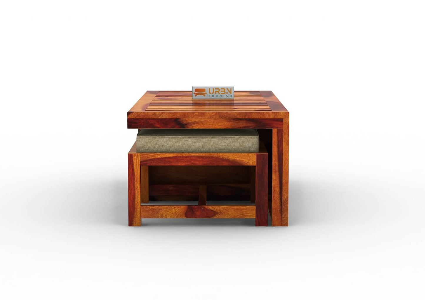 Paladin CoffeeTable Set  With Two Stools - Urbnfurnish