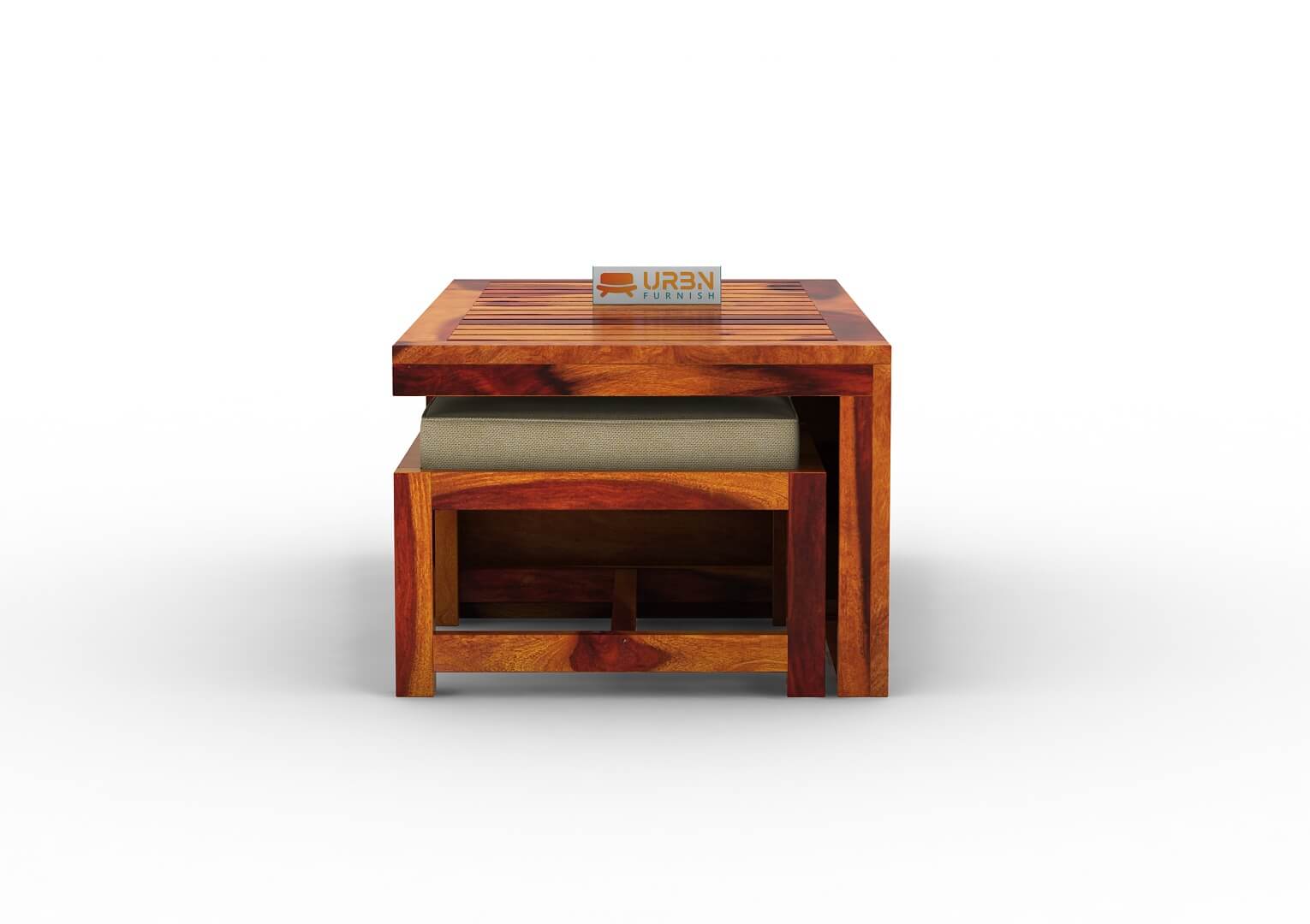 Paladin CoffeeTable Set  With Two Stools - Urbnfurnish