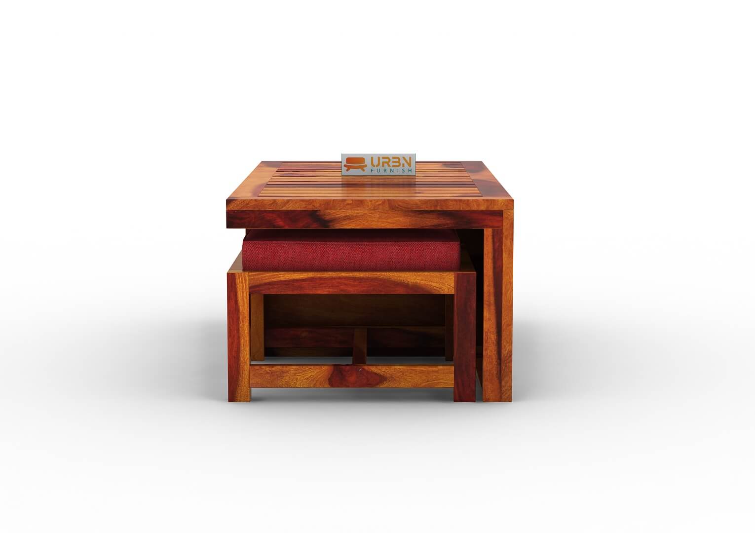Paladin CoffeeTable Set  With Two Stools - Urbnfurnish