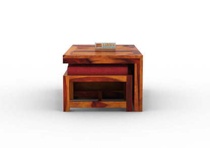 Paladin CoffeeTable Set  With Two Stools - Urbnfurnish