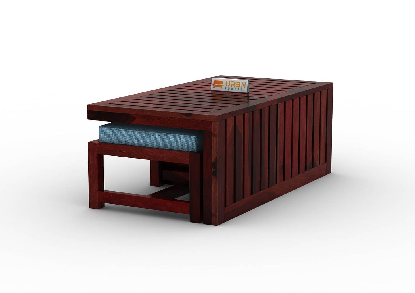 Paladin CoffeeTable Set  With Two Stools - Urbnfurnish