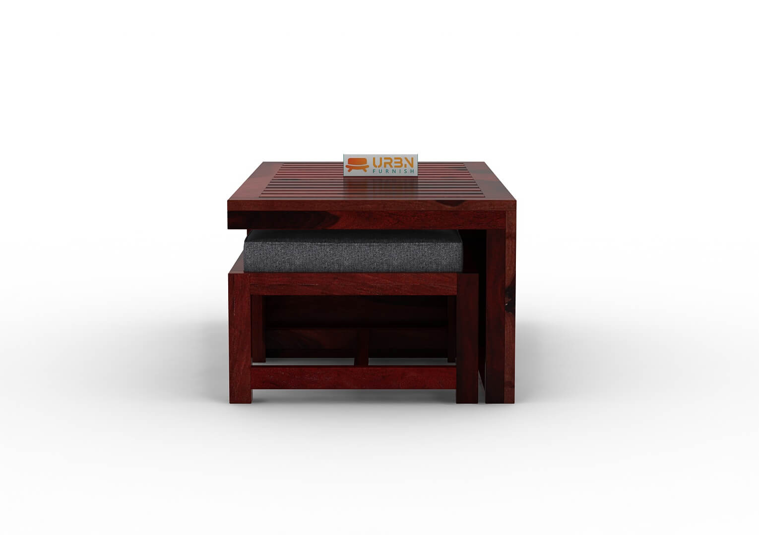 Paladin CoffeeTable Set  With Two Stools - Urbnfurnish