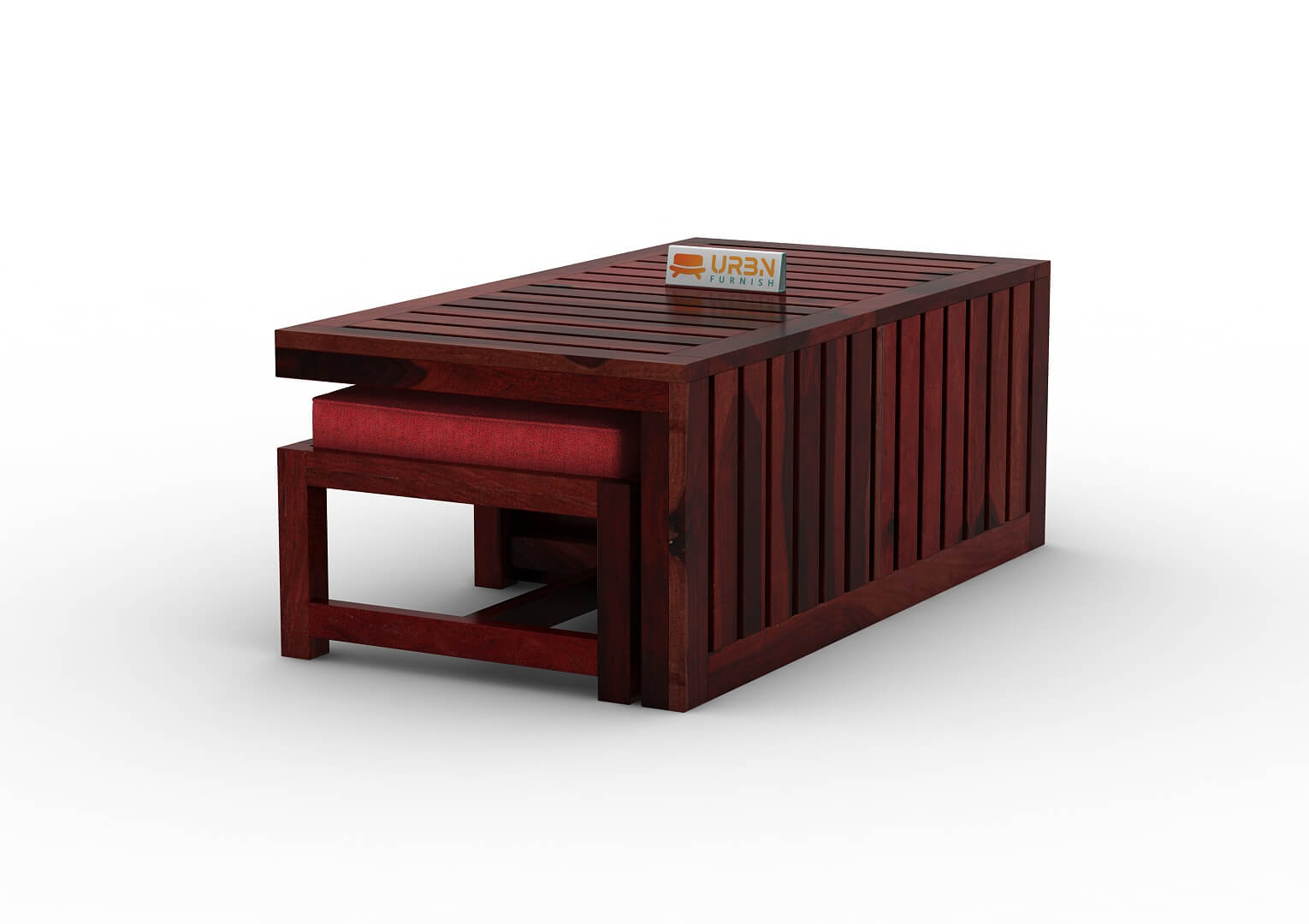 Paladin CoffeeTable Set  With Two Stools - Urbnfurnish