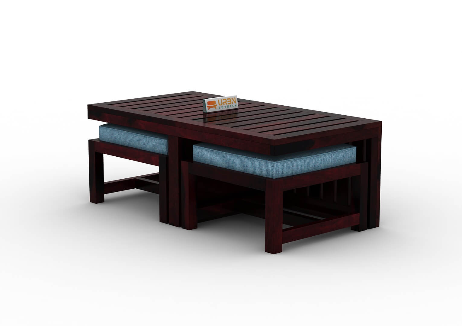 Paladin-Coffee-Table-Set-With-Two-Stools-Walnut-Blue_4