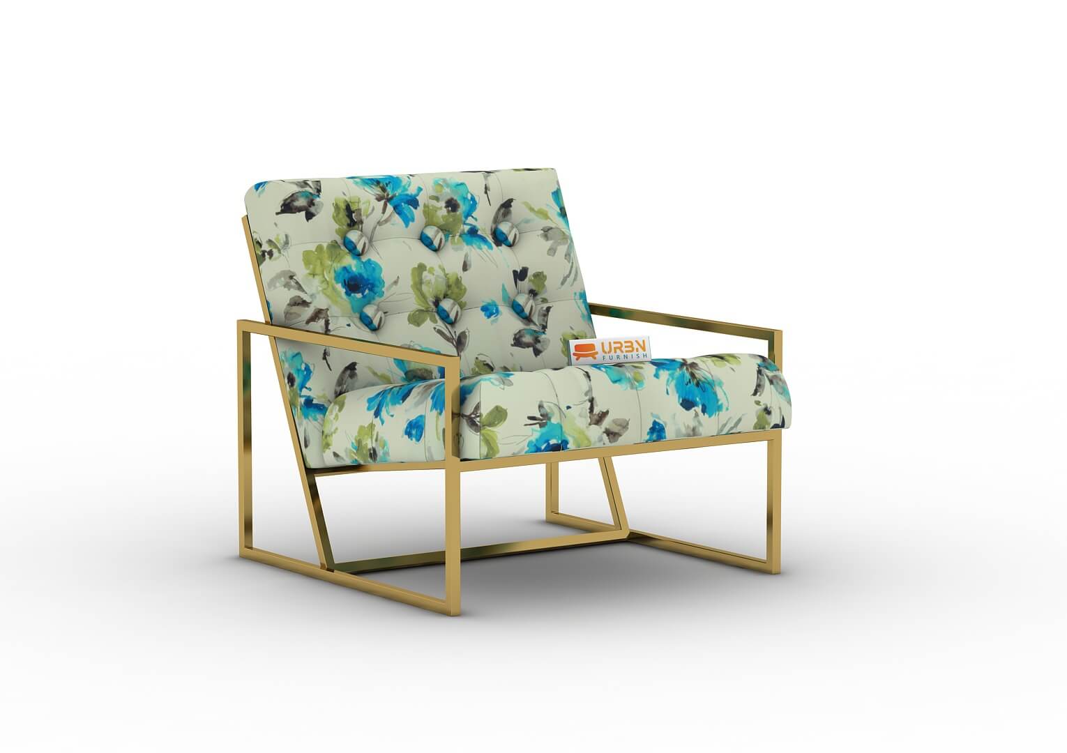 Parana Lounge Chair (Printed Fabric) - Urbnfurnish