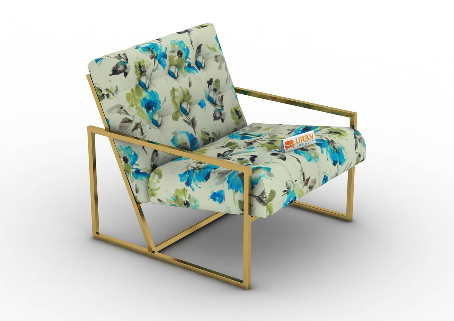 Parana Lounge Chair (Printed Fabric) - Urbnfurnish