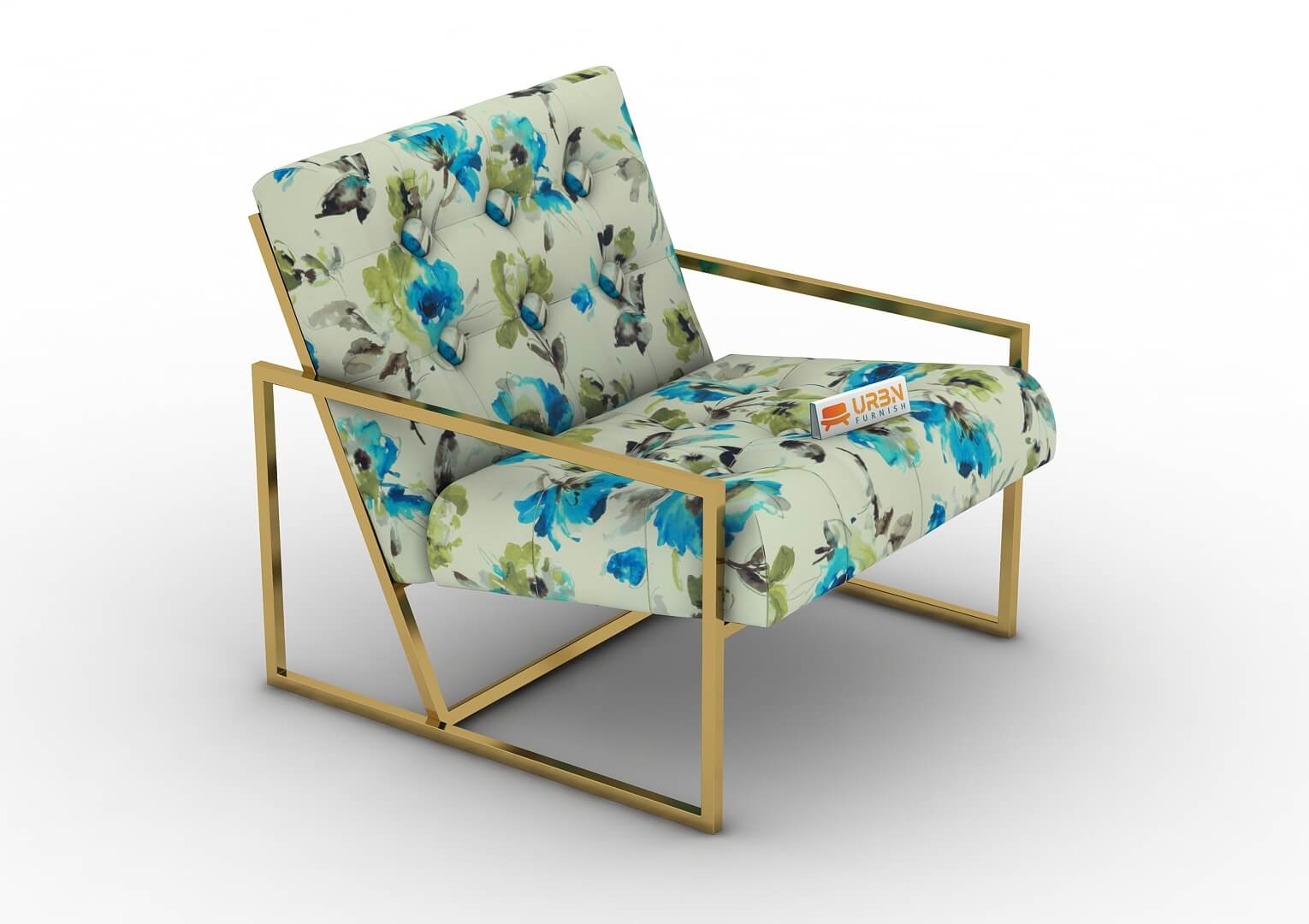 Parana Lounge Chair (Printed Fabric) - Urbnfurnish