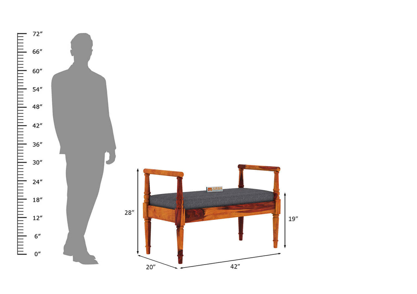 Peppy Bench - Urbnfurnish