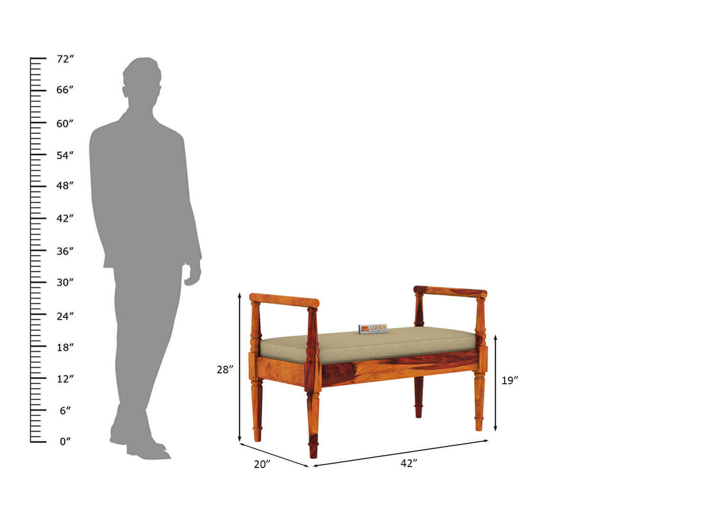 Peppy Bench - Urbnfurnish