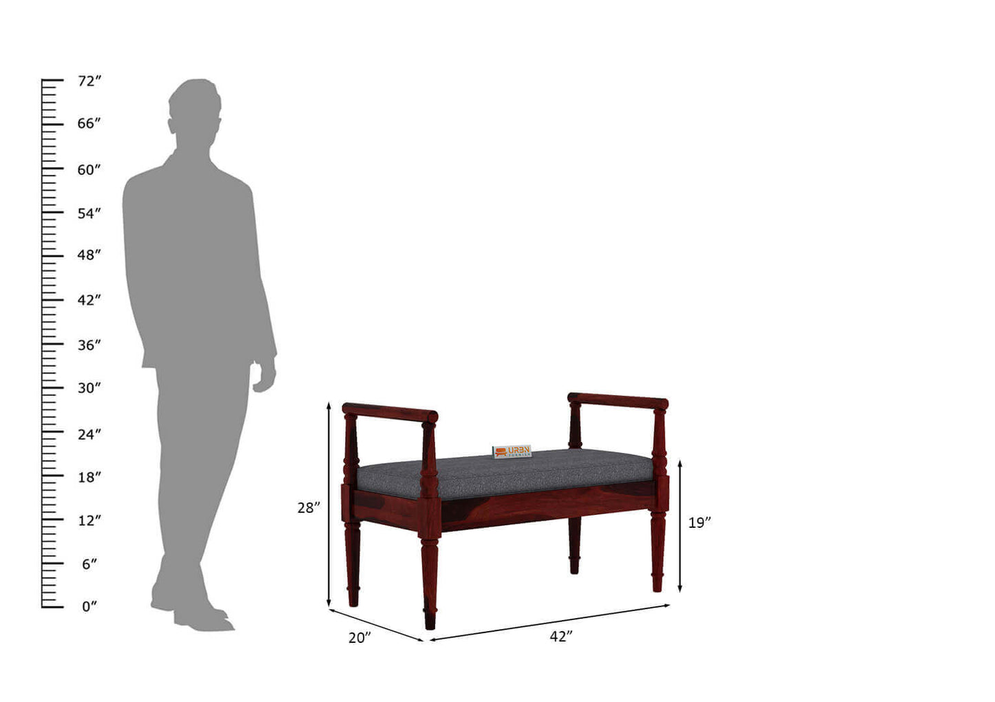 Peppy Bench - Urbnfurnish