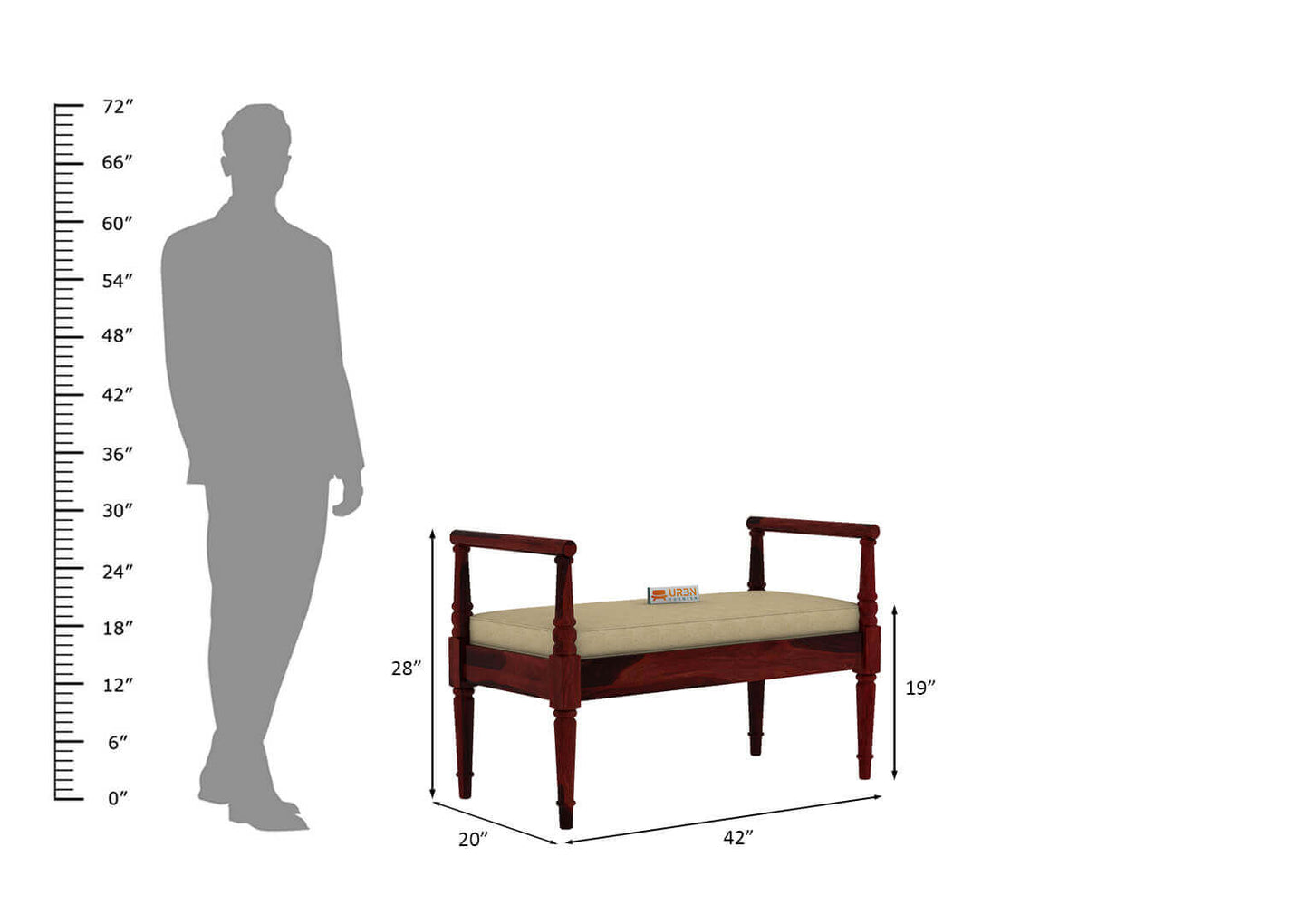 Peppy Bench - Urbnfurnish