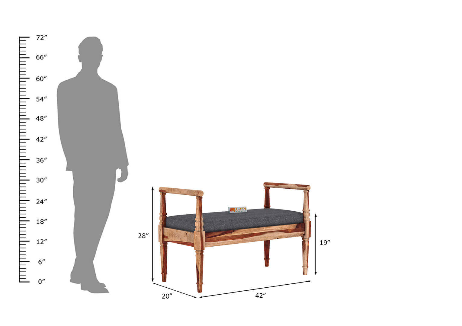 Peppy Bench - Urbnfurnish