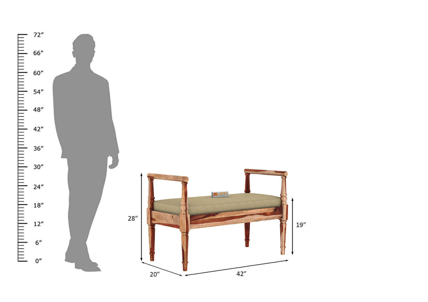 Peppy Bench - Urbnfurnish